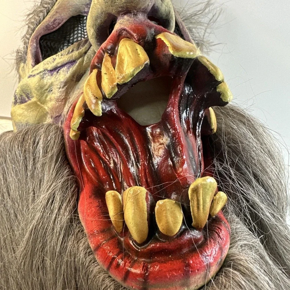 Vtg Paper Magic Group PMG Skull Mask Halloween Rubber Horror Cosplay